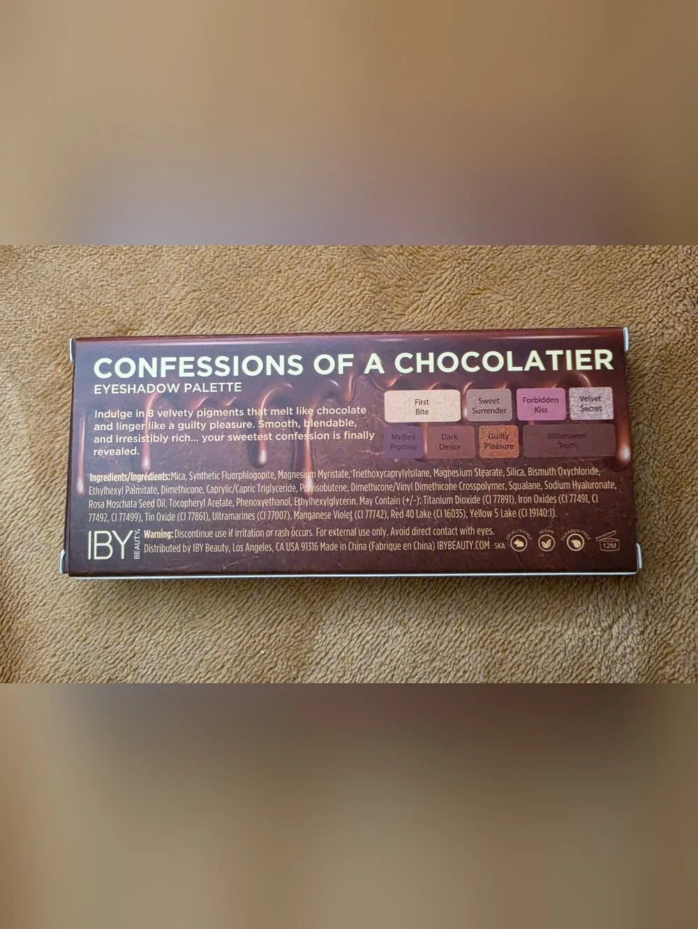 IBY Beauty- Confessions of a Chocolatier